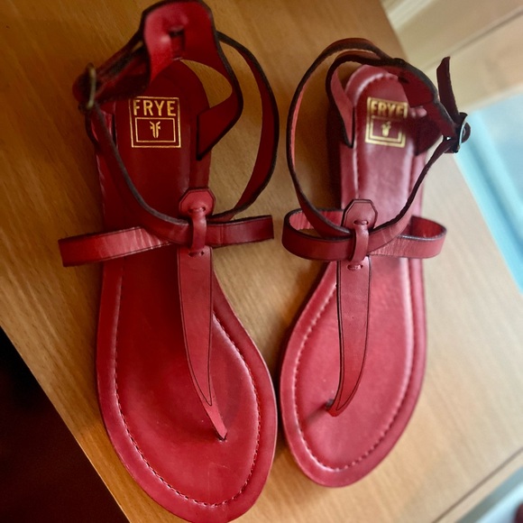 Frye Shoes - FRYE Leather Rachael Sandals